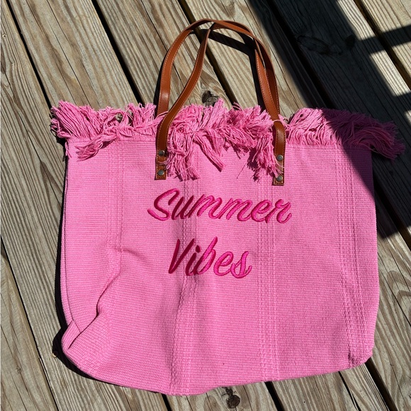 Pink Summer Vibes Tote Bag - Picture 1 of 1